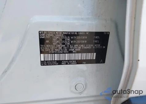 2017 Toyota Rav4 Limited из США, поврежденный, VIN 2T3DFREV6HW578054